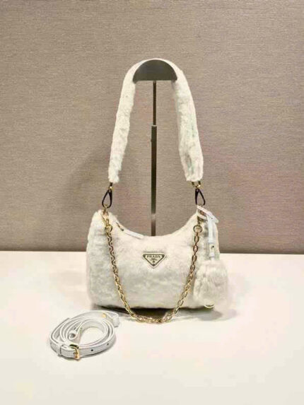 Prada Hobo Shearling Bags