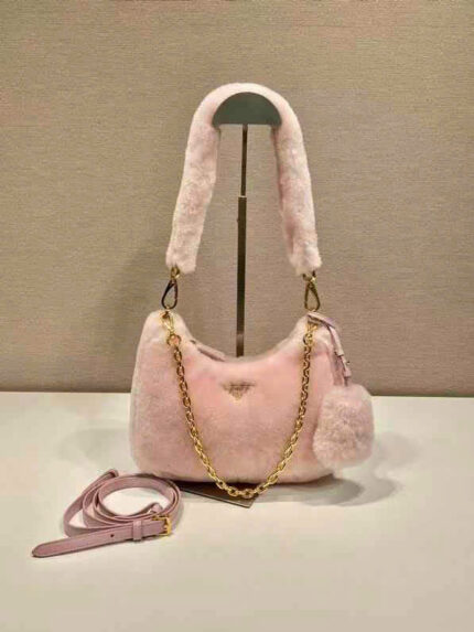 Prada Hobo Shearling Bags